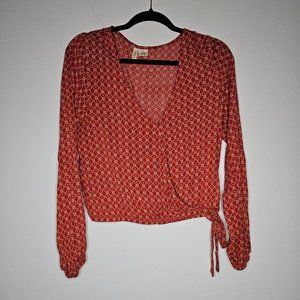 NWT Sky & Sparrow Women's Red Blouse Size Medium